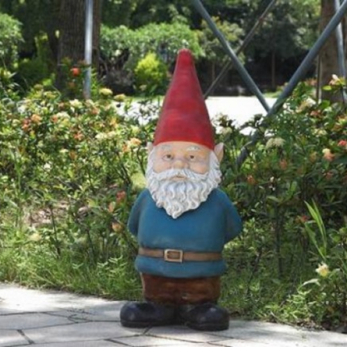 Gnome Bobblehead avec main dans le dos - HI-LINE