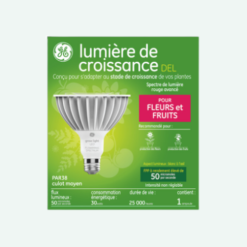 Ampoule pour croissance 30W - DEL - pour Fleurs et fruits