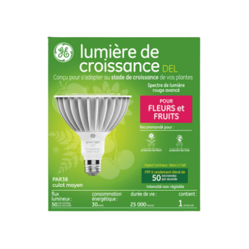 Ampoule pour croissance 30W - DEL - pour Fleurs et fruits
