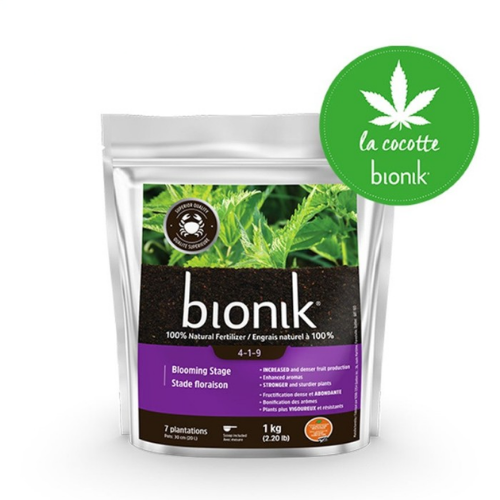 Engrais naturel Stade floraison 4-1-9 Cannabis - Bionik - 1kg