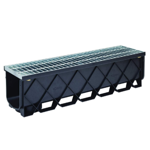 Drain pluvial 'Pro 200' - Grille en acier inoxydable