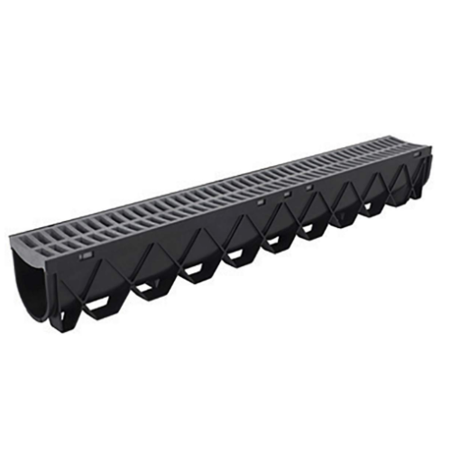 Drain pluvial - grille pastique grise