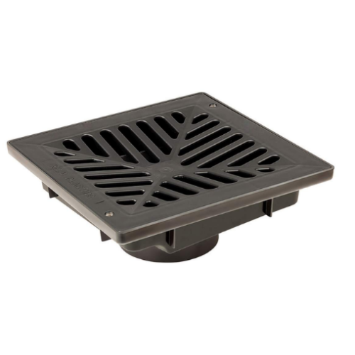 Vortex 9" x 9" bassin avec grille en plastique