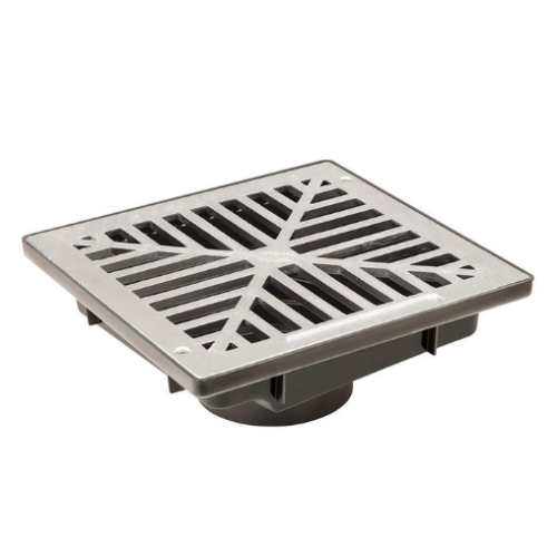 Vortex 9" x9" bassin avec grille alluminium