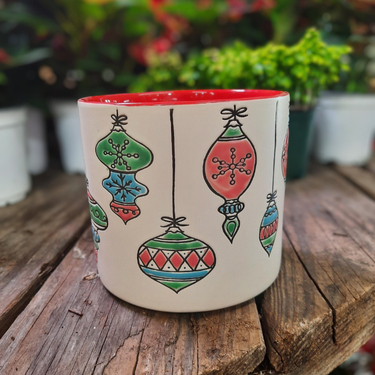 Pots "boules de Noël vintage " - 5"