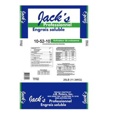 Engrais Hydrosoluble Jack's 10-52-10 - 11.34kg