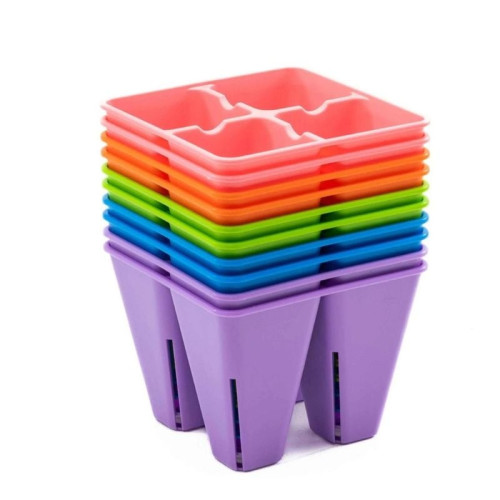 4 Cellules pour transplanter - Couleurs variés - Bootstrap