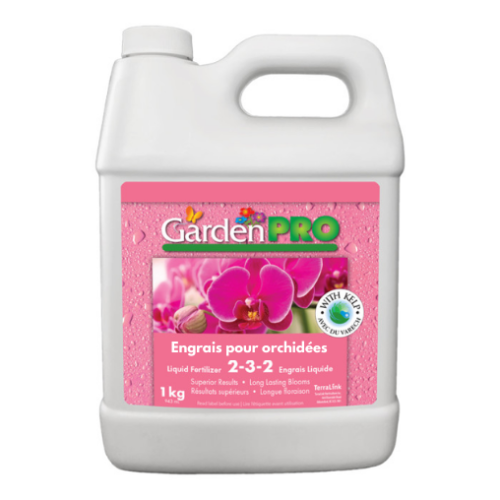 Engrais liquide pour orchidée 2-3-2 avec du varech - 1kg