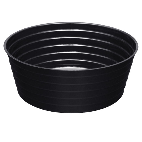 Soucoupe noir profonde de 3.5'' - Plastique