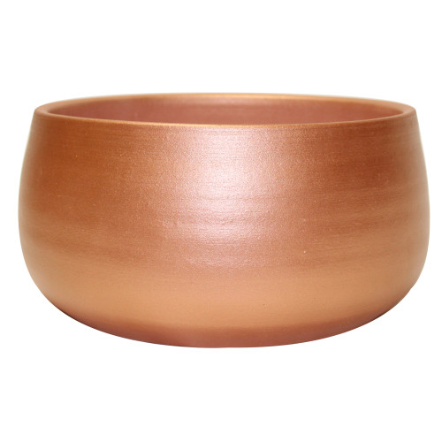 Cache pot en céramique Hera Bol couleur cuivre - 27cm