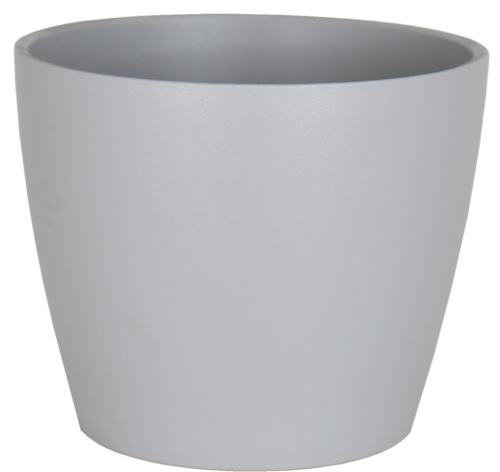 Cache Pot en céramique Nubia gris pâle