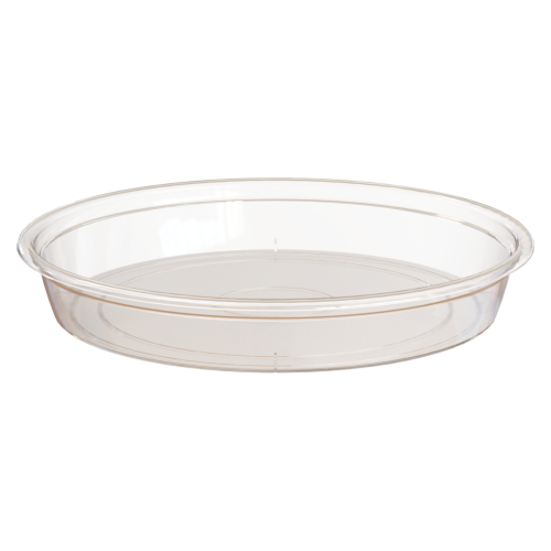 Soucoupe en plastique rigide transparent 18cm