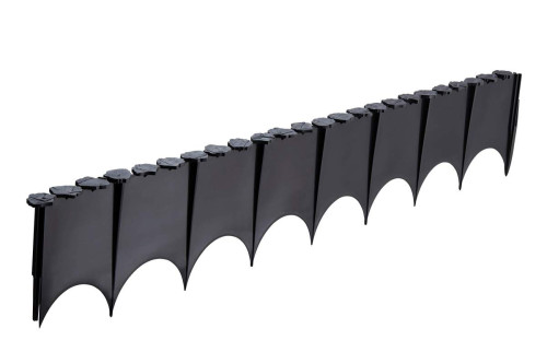 Bordure à pelouse décorative noir - 80cm