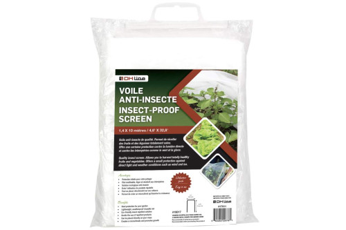 Filet anti-insecte blanc - 1.4m x 10m
