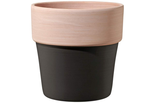 Pot Lissabon en terre cuite & peint noir