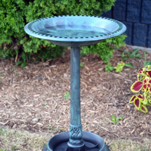 Bain d'oiseau Antique Vert