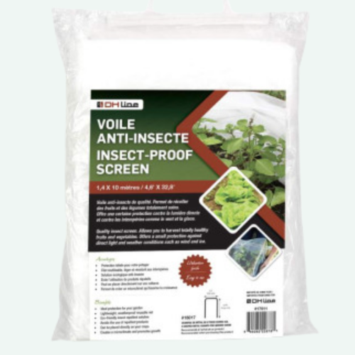 Filet anti-insecte blanc - 1.4m x 10m