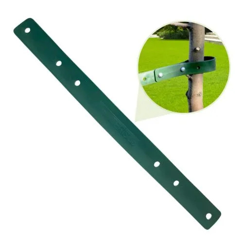 Attache pour arbre en vinyle verte