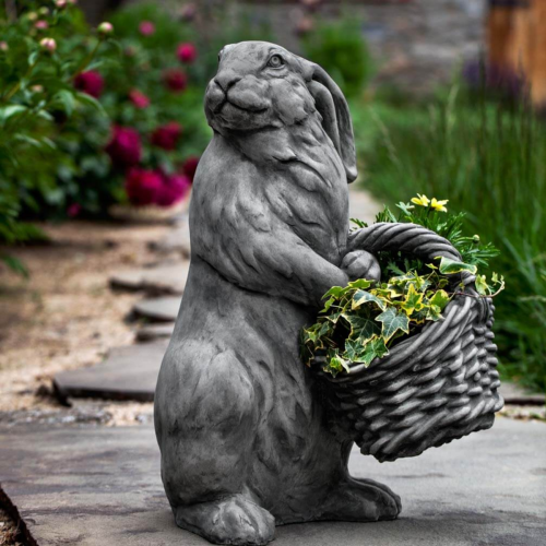 Statue 'Lapin Panier' - A-580