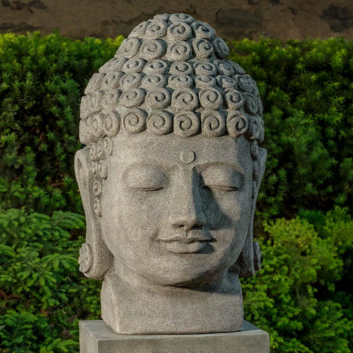 Statue 'Tête temple Bouddha' - OR - 197