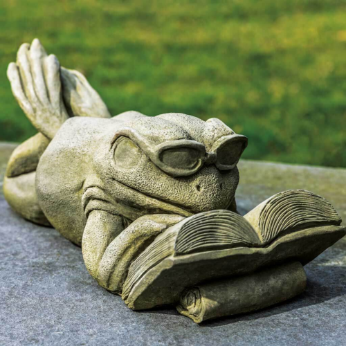 Statue 'Grenouille & lecture' - A - 663