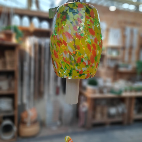 Carillon en verre - Vert et orange