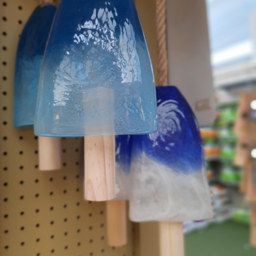 Carillon en verre - Bleu