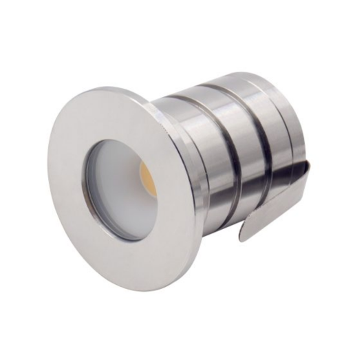 Mini lumière encastrée - 3W - 2700K - 30 degrés - Acier inox