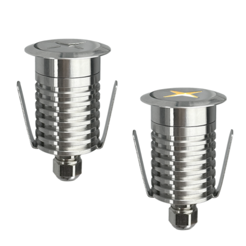 Mini lumière encastrée étoilée - 3W - 3000K - 30 degrés - Acier inox