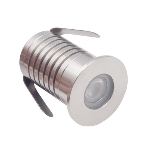 Mini lumière encastrée - 1W - 30 degrés - Acier inox