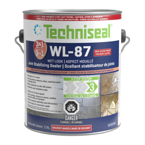 Techniseal - WL-87 Scellant stabilisateur de joints 3-en-1 | Aspect Mouillé