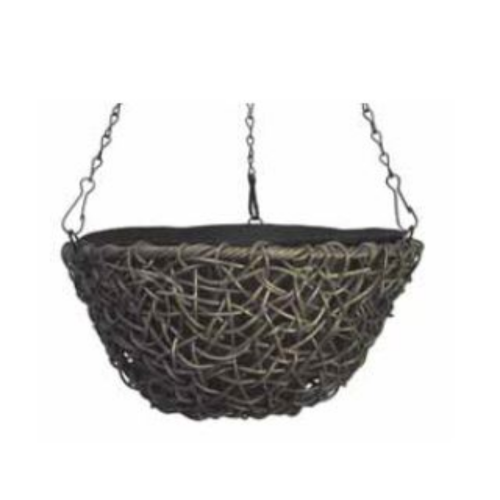 Panier tressé suspendu - 16"