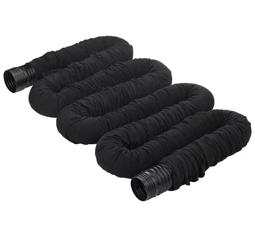 Tuyau de drainage universel perforé avec filtre - Noir - 4' x 52'